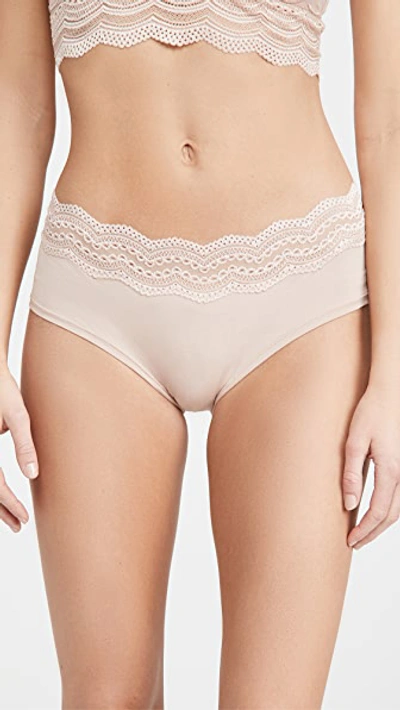 Cosabella Ceylon Lace Trim Low Rise Boyshorts In Sette
