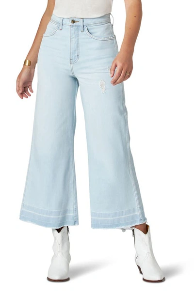 Wrangler Wide Leg Crop Jeans In Cowboy Cool