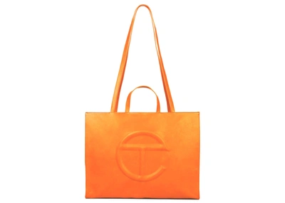Pre-owned Telfar  Shopping Bag Large Orange