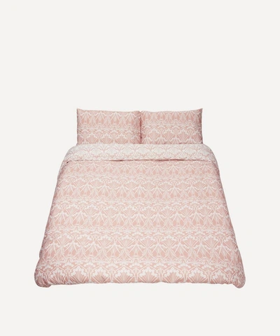 Liberty Ianthe Cotton Sateen Super-king Duvet Cover Set In Pink