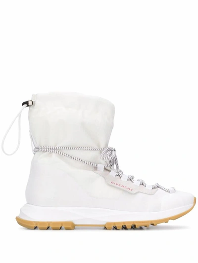 Givenchy Men's White Polyester Hi Top Sneakers