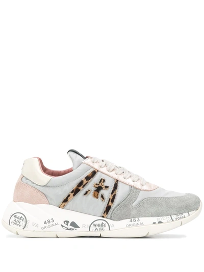 Premiata Sneakers In Suede And Nylon In Grey