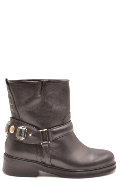 Patrizia Pepe Women's Black Leather Ankle Boots