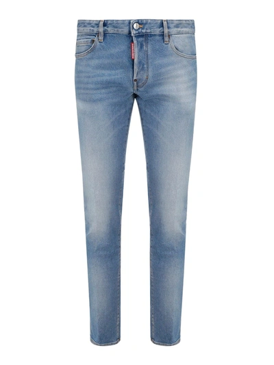 Dsquared2 Light Blue Cotton Jeans