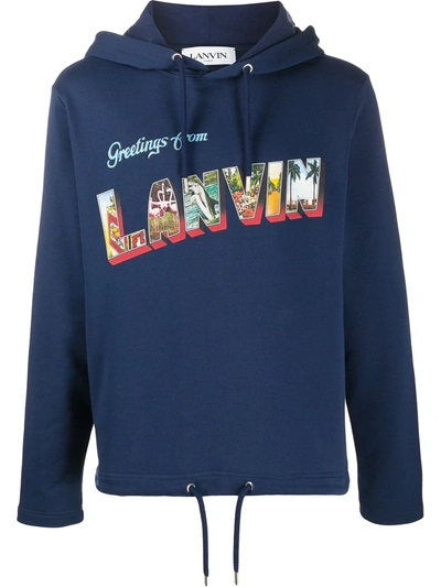 Lanvin Blue Cotton Sweatshirt