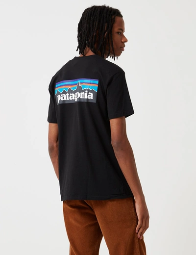 Patagonia P-6 Logo Responsibili-tee T-shirt In Black