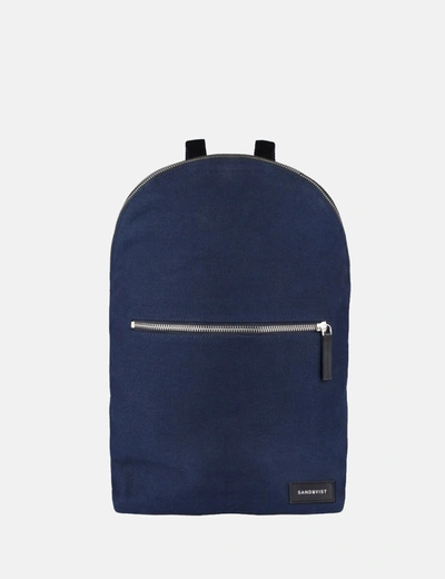 Sandqvist Alfons Backpack (canvas) In Blue