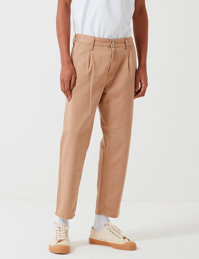 Carhartt -wip Abbott Pant 'millington Twill' (tapered Fit) In Brown