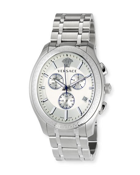 versace watch silver