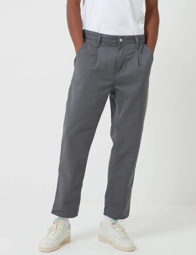 Carhartt -wip Abbott Pant 'denison Twill' (tapered Fit) In Grey | ModeSens