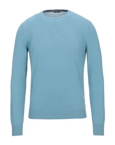 Gran Sasso Sweaters In Pastel Blue