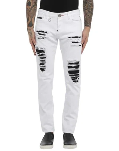 Philipp Plein Jeans In White