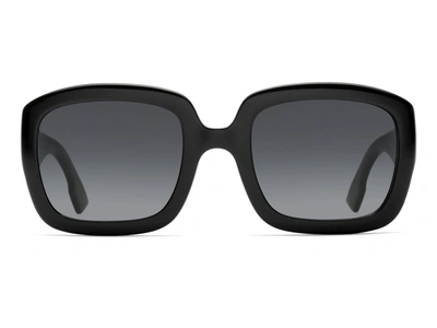 Dior D Rectangle Sunglasses In Green
