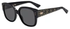 Dior 52mm Cat Eye Sunglasses - Black
