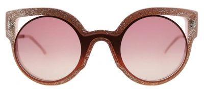 Fendi Paradeyes Ff 0137 Cat-eye Sunglasses In Rose