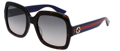 Gucci Gg 0036 Square Sunglasses In Brown