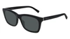 Gucci Gg0449s 002 Wayfarer Polarized Sunglasses In Grey