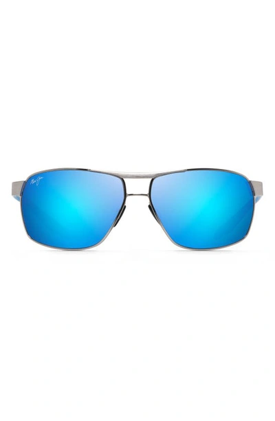Maui Jim The Blue Bird B835-17a Rectangular Polarized Sunglasses In Blue Hawaii