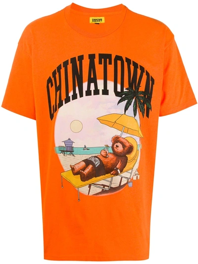 Chinatown Market Graphic-print Crew-neck T-shirt In Orange
