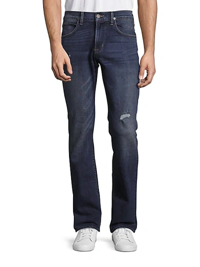 Hudson Lightly Distressed Straight Leg Jeans In Clybourn