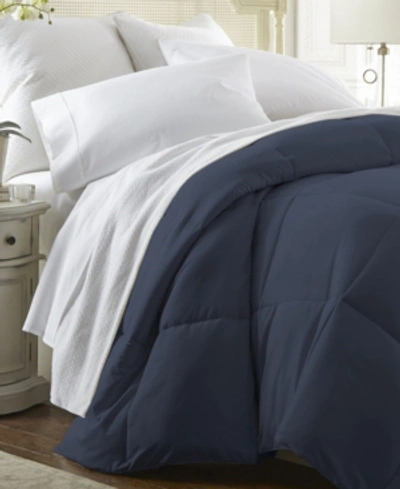 Ienjoy Home All Season Lightweight Solid Down Alternative Comforter, Twin/twin Xl In Navy