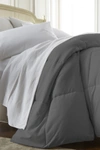 Ienjoy Home All Season Lightweight Solid Down Alternative Comforter, King/california King In Gray