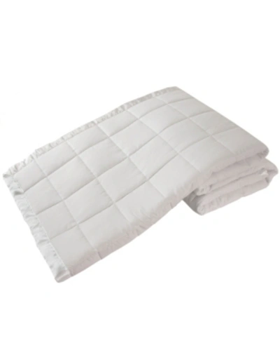 Elite Home Beatrice Home Down Alternative Solid Full/queen Blanket In White