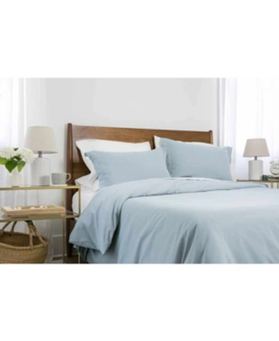 Southshore Fine Linens Ultra-soft Solid Color 3-piece Duvet Cover Set Bedding In Light Blue