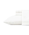 Vera Wang Simple Scallop Fog Sheet Set In White/fog