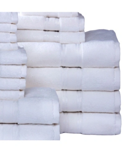 Addy Home Fashions Zero Twist Towel Set - 18 Piece Bedding In White