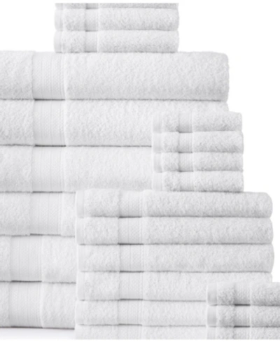 Addy Home Fashions Plush Towel Set - 24 Piece Bedding In White