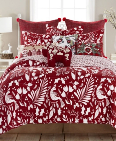 Levtex Bretton Woods Reversible Twin Quilt In Red