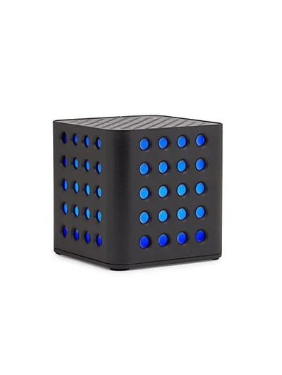 Sharper Image Multicolor Led Cube Wireless Speaker In Black