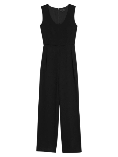 Theory Seamed Jumpsuit In Black