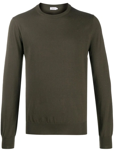 Filippa K Crew-neck Jumper In Green