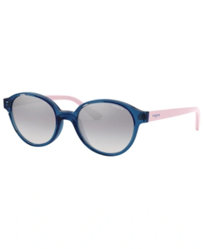 Vogue Jr Eyewear Unisex Kids Sunglasses, Vj2007 (ages 7-10) In Top Transparent Blue