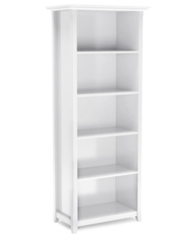 Simpli Home Amherst Bookcase In White