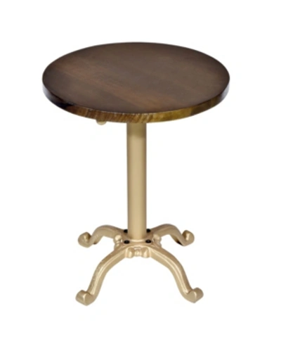 Carolina Classics Laney Adjustable Vintage-inspired Accent Table In Dark Brown