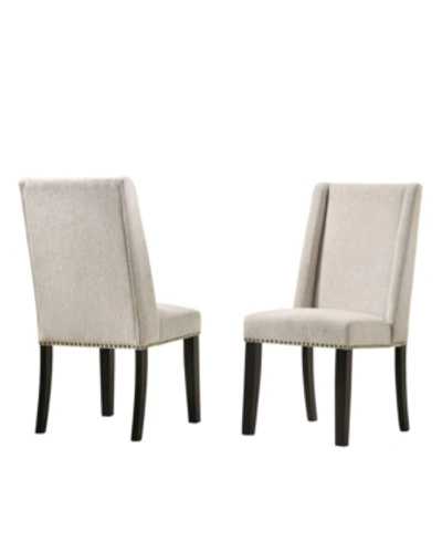 Carolina Classics Zoe Upholstered Dining Chair, Set Of 2 In Beige