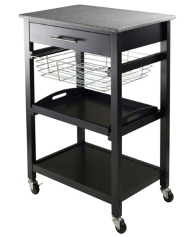 Winsome Julia Utility Cart In Black