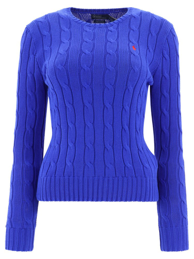 Polo Ralph Lauren Cable-knot Pima Cotton Jumper In Blue