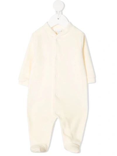 Marie-chantal Babies' Embroidered Wings Pyjamas In Yellow