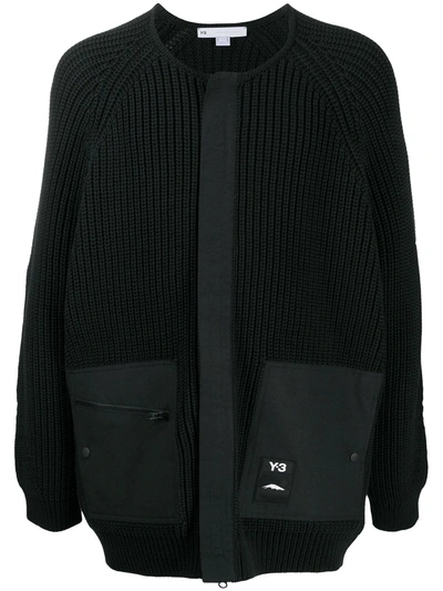 Y-3 M Ch3 Knit Cardigan In Black