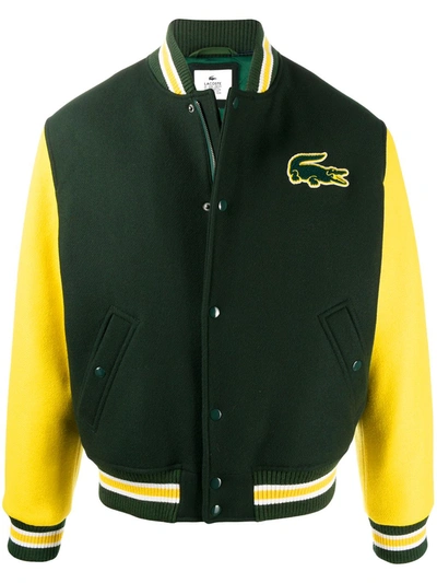 Lacoste Vintage-style Sport Jacket In Green