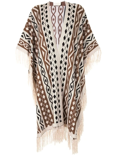 Mes Demoiselles Santana Poncho In Brown