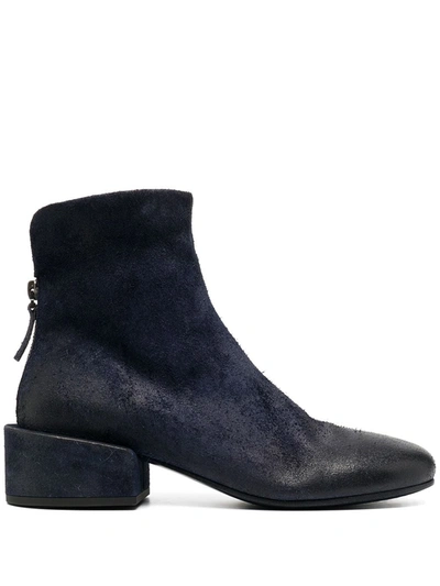 Marsèll Suede Ankle Boots In Blue
