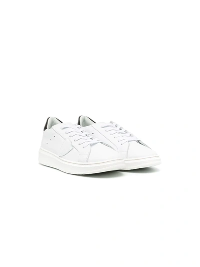 Philippe Model Teen Low-top Lace-up Trainers In White