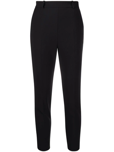 Elisabetta Franchi Cropped Fitted Trousers In Black