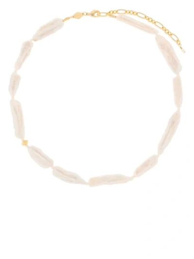 Anni Lu Gold-plated The Great White Pearl Necklace