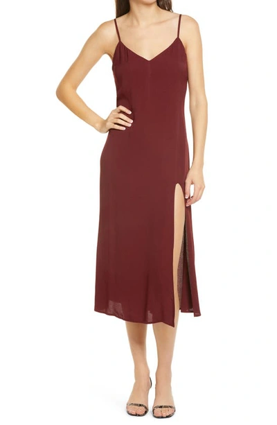 Reformation Crimini Slipdress In Plum